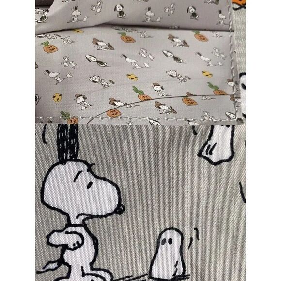 Peanuts Snoopy Halloween TWIN Sheet Set Pumpkin Cactus Cowboy Pumpkin NEW - Picture 11 of 16